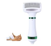 2-in-1 Pet Hair Dryer Comb, Portable Silent Hair Dryer and Brush Combo, One-Click Hair Removal, 3 Heat Settings, Perfect Home Pet Care For Medium Small Dogs, Cat