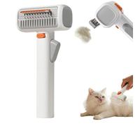 2-in-1 Pet Self-Detangling & Grooming Comb, Professional Deshedding Tool for Dogs & Cats, Dematting Brush & Undercoat Rake, for Long or Short Hair, Removes Mats, Tangles & Loose Fur (1PCS)