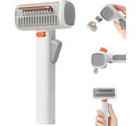 2-IN-1 Pet Self-Detangling & Grooming Comb, Professional Self-Detangling Undercoat Rake Brush for Long or Short Hair, Gently Removes Mats, Tangles & Loose Fur with One-Touch Release (1pc)