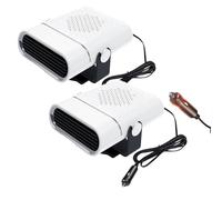 2-in-1 Portable Car Heater With 360° Rotation,Car Defroster Windshield Heater,Heating/Cooling Switchable,2026 New 2-in-1 Portable Cars Heaters,for All Cars Winter (12V,White 2)