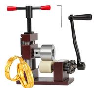 2 in 1 pressa ad anelli piegatrice per gioielli fai da te con manico con design staccabile per misure 48-68 lavorazione anelli, bracciali, orecchini e altro ancora, nero
