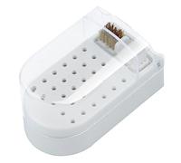 2 in 1 punte per trapano per unghie, 30 fori, a prova di polvere, per nail art