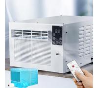 2-in-1 raffreddatore d'aria portatile con telecomando, 280W deumidificatore a bassa energia per tenda da camera da letto, unità di spostamento silenzioso AC, comfort di raffreddamento veloce per i dor
