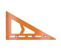 2 in 1 Rafter Square | Drilling Positioning Triangular Ruler for Carpentry/Woodworking | A - Grade Plastic Measuring Tool with 3 Sliders, 300x530mm