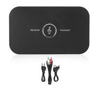 2 in 1 Ricevitore del trasmettitore Bluetooth da A2DP a 35 mm Convertitore 'adattatore con istruzioni vocali Ecoder stereo Aux Out per un'esperienza audio migliorata