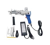 2 in 1 rosa tufting gun cut pile loop pile tappeto elettrico tappeto tappeto tessitura macchina for maglieria regalo fai da te maglieria forniture all'uncinetto(Blauw)