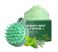 2-in-1 Rosemary Mint Scalp Scrub Shampoo with Massage Comb- Deep Cleansing, Exfoliating, Sulfate-Free for All Hair Types 2PCS