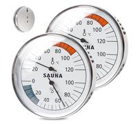 2 In 1 Sauna Lgrothermograph,2 Pezzi Termometro Per Sauna Igrometro,Termometro Igrometro Interno,Termoigrometro Sauna Per Sauna,Bagno TurcoBagno,Temperatura E Umidità