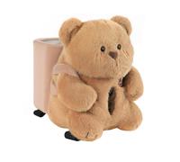 2 in 1 scatola di fazzoletti per auto bambole cartone animato bidone della spazzatura breve peluche auto porta fazzoletti scatola accessori