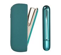 2-in-1 set Custodia Protettivo Cover+ Coperchio Laterale per IQOS ILUMA/ILUMA i, Silikon Accessori (Green)