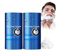 2-in-1 Shaving & Cleansing Cream Stick per uomo Crema da barba ammorbidente Crema da barba idratante per la pelle Gel da barba portatile Formula delicata
