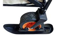 2 in 1 Slitta da sci di Snow Scooter - Glider with Trollers Wheel | Attrezzatura da slittamento invernale all'aperto per bambini adulti, attività divertente per il ciclismo jogging park marciapiedi ca