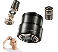 2-In-1 Smart Electric Bald Head Shaver and Beard Trimmer With Digital Display, 360° Floating Head Rechargeable Shaver, Dual Speed Settings, for Bald Men, Face, Beard and Body Grooming (black)