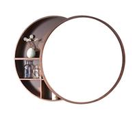 2 in 1 specchio rotondo bagno armadio da parete in legno armadio per soggiorno cucina camera da letto nization elegante decorazione domestica