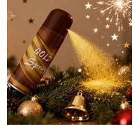 2 in 1 Spray per capelli natalizio nei colori oro e argento / Spray metallico multiuso per decorazioni da festa ABS