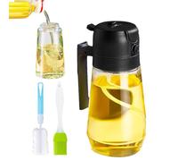 2 in 1 spruzzatore di olio - Spray olio da cucina 2 in 1 funzione - Vaporizzatore di olio d'oliva 470 ml - Bottiglia di olio d'oliva in impermeabile per insalate barbecue, gadget da cucina