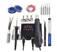 2 in 1 stazione di saldatura da 750W 8898 Display digitale Relaboration Kit Ironia Hot Repair Strumenti,Controllo preciso(Set-4)