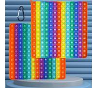 2 in 1 Tabella di moltiplicazione e addizione Abaco pop-up bifacciale per la scuola elementare Giocattolo sensoriale antistress in silicone arcobaleno