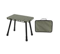 2 in 1 Tavolo Pieghevole Sgabello da Campeggio Esterno Portatile Mini Tavolo In Lega di Alluminio Piccola Sedia Pieghevole per Campeggio Picnic BBQ