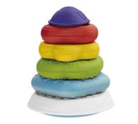 Chicco Torre Anelli 2in1 Gioco Impilabile, Centro attività, Gioco Forme Incastri e Texture Differenti, Sviluppo Manualità e Coordinazione, Regalo Bambino, 6-36 Mesi