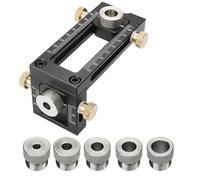 2 In 1 Trapano Puncher Localizzatore Croce Obliqua Testa Piatta Puncher Jig Strumenti di Lavorazione Del Legno for Letto Mobili In Legno di Collegamento
