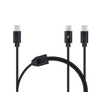 2 in 1 USB Type C Splitter Cable,USB C Male to 2 USB C Male Data Snyc and