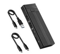 2-in-1 USB3.2 Gen2 Hub M.2 NVMe SSD Enclosure con slot per schede TF SD 10Gbps trasferimento dati blocco di sicurezza Design per PC Phone