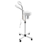 2 in 1, vaporizzatore viso e lente d'ingrandimento, rotazione a 360°, pulizia profonda per idratare e curare la pelle, girevole a 360°, altezza regolabile