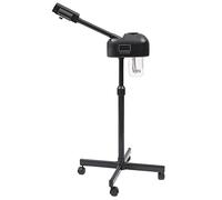 2 in 1, vaporizzatore viso intelligente, sauna viso caldo-freddo, autoportante, dispositivo a vapore, umidificatore acquatico con touch screen LED e lente di ingrandimento, tecnologia di riscaldamento