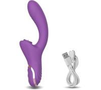 2 in 1 vibratore del clitoride per le donne Lingua del clitoride che lecca il punto G Potente dildo del vibro del clitoride femminile Giocattoli sessuali per adulti Vibratore del clitoride