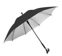2-in-1 walking stick umbrella, unisex travel umbrella walking stick, portable waterproof, rainproof umbrella with ergonomic handle, gift for parents, suitable for mountain climbing, hiking, travel ess