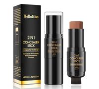 2 In1 Stick per Contorno Con Pennello, Stick Bronzer in Crema, Contouring Viso bastone, Matita per Schiarire Il Viso, per Guance, Occhi, Labbra e Tipi di Pelle