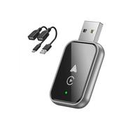 2 In1 Wireless CarPlay Adapter Compatible with IPhone/Android Mini Size Wired to Wireless CarPlay with Adapter C