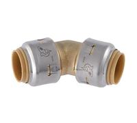 2 Inch 45 Degree Elbow, Push to Brass Plumbing Fitting, PEX Pipe, Copper, CPVC, PE-RT, HDPE, UXL0554