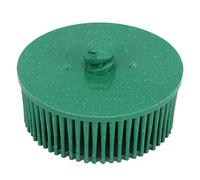 2 Inch Bristle Disc Grit Abrasive Bristle Shank Attachment Disc for Burr Rust Coating Removal on Metal, Silicon Carbide, Compatible with Electric Drill Rotary Tools Mini Grinders (Verde)