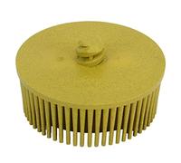 2 Inch Bristle Disc Grit Abrasive Bristle Shank Attachment Disc for Burr Rust Coating Removal on Metal, Silicon Carbide, Compatible with Electric Drill Rotary Tools Mini Grinders (Gialla)