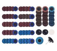 2 Inch Quick Change Discs with 1pcs 1/4'' Holder for Die Grinder Surface Conditioning Sanding Discs Fine Medium Coarse for Surface Strip Grind Polish Burr Finish Rust Paint Removal(69 PCS Mix-Set Disc