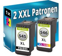2 Inchiostro Cartucce 2xPG-545 + CL-546 XL per Canon MG2540 MG2550s MG2940 MX495
