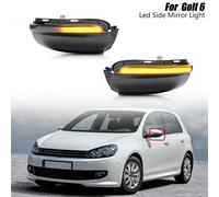 2) Indicatore Specchio Ala LED Segnale di Giro per Golf MK6 Dynamic Colore Ambra