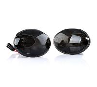 2 indicatori di direzione a LED per freccia, frecce laterali, frecce corte con marchio di omologazione E Black Vision V-173310