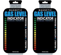 2 indicatori magnetici neri per il livello del gas, riutilizzabili, per cucine domestiche, barbecue all'aperto, campeggio, indicatore di carburante butano, parti di ricambio per cucinare all'aperto