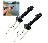 2 infilatori magnetici per pesca a mosca, strumento facile da sartire per piccole mosche e tippet, semplifica la legatura delle mosche in acqua, compatibile con la maggior parte degli ami e stili di