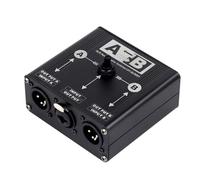 2 ingressi Single Output XLR Selettori per circuiti audio passivi e silenziosi, routing Metal Design Professional Studio Sound Switcher