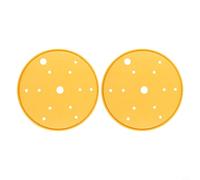 2 inserti di scarico progettati per vasi di diametro 25 cm per migliorare la continuità di drenaggio e la stabilità del livello del suolo (giallo)