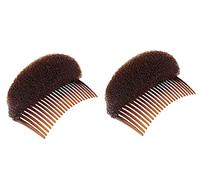 2 inserti per base per capelli in morbida spugna in schiuma per capelli Bump Up pastiglie per capelli clip per acconciature pettine per capelli strumento per treccia accessori per lo styling dei