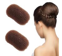 2 inserti per capelli, per aumentare il volume dei capelli, clip per nascondere il volume, per acconciature fai da te per ragazze sottili e soffici, accessori per lo styling per donne e ragazze (caffè