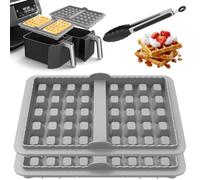 2 inserti per waffle in silicone per Ninja AF300EU AF400EU AF451EU AF500DE SL400EU piastra per waffle in silicone per friggitrice ad aria calda, accessori per friggitrice ad aria calda belga (B)
