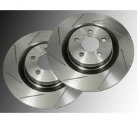 2 Intagliati Dischi Freno 360mm Frontale per Dodge Challenger SRT8 2008 - 2018