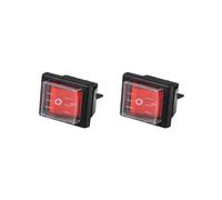 2 Interruttore A Bilanciere Impermeabile per Barche SPST A 4 Pin da 36 X 29 mm per Aspirapolvere Industriali con Copertura Impermeabile