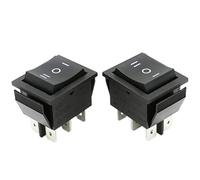 2 - Interruttore a bilanciere on/off, 2 poli (6 pin) interruttore 16 a 250 ~